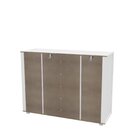 Cômoda 6 Gavetas Merlot  Branco