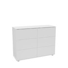 Cômoda 6 Gavetas Merlot Yescasa Branco