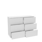 Cômoda 6 Gavetas Merlot Yescasa Branco