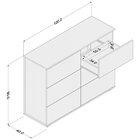 Cômoda 6 Gavetas Merlot Yescasa Branco