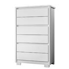 Comoda 6 Gavetas Nova Zelandia Branco