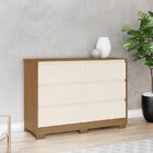 Cômoda 6 Gavetas Ravenna Nature/off White