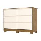 Cômoda 6 Gavetas Ravenna Nature/off White