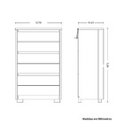 Cômoda 6 Gavetas Unno Albatroz