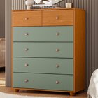 Cômoda 6 Gavetas Vittoria 110x90x41 Cm Cinamomo/sálvia