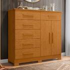 Cômoda 6 Gavetas Xangai Com Pés Cinamomo Albatroz