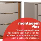 Cômoda 6g Sophia Para Quartos 82,5x45x136cm Nogueira/nude Pri