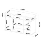 Cômoda 7 Gavetas 2 Portas London Demóbile