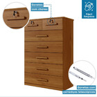 Cômoda 7 Gavetas Barcelona  Benetil Cinamomo