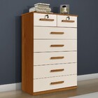 Cômoda 7 Gavetas Barcelona  Benetil Cinamomo-off White