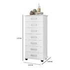 Cômoda 7 Gavetas Grécia - Branco