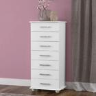 Cômoda 7 Gavetas Grécia - Branco Brilho