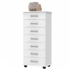 Cômoda 7 Gavetas Grécia - Branco Brilho