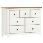 Cômoda 7 Gavetas Topázio - Branco E Freijó