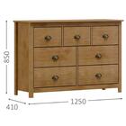 Cômoda 7 Gavetas Topázio - Freijó