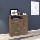 Cômoda 80cm 4 Gavetas 1 Porta Multimóveis Cr35150