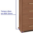 Cômoda 8 Gavetas 100% Mdf Lis Freijó