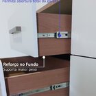 Cômoda 8 Gavetas 100% Mdf Lis Nogueira /gianduia