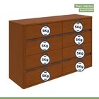 Cômoda 8 Gavetas 150x95cm Leder Frassino