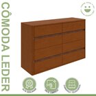 Cômoda 8 Gavetas 150x95cm Leder Frassino