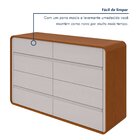 Cômoda 8 Gavetas 152x48x96cm Loop Frassino/off White