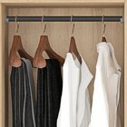 Cômoda 8 Gavetas 2gavetas Com Cabideiro E Pés Malibu Mel