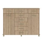 Cômoda 8 Gavetas 2gavetas Com Cabideiro E Pés Malibu Mel