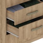 Cômoda 8 Gavetas 2gavetas Com Cabideiro E Pés Malibu Mel