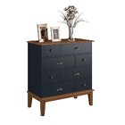 Cômoda 8 Gavetas Azul Petróleo