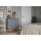 Cômoda 8 Gavetas Cinza