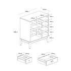 Cômoda 8 Gavetas Cinza Color