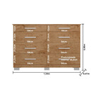 Cômoda 8 Gavetas Co8050 Araplac