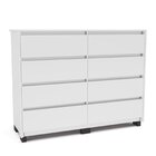 Cômoda 8 Gavetas Coimbra Branco