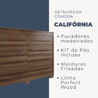 Cômoda 8 Gavetas Com Pés California Benetil