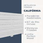 Cômoda 8 Gavetas Com Pés California Benetil