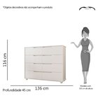 Cômoda 8 Gavetas Doble