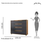 Cômoda 8 Gavetas Doble