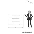 Cômoda 8 Gavetas Doble Albatroz Móveis