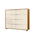 Cômoda 8 Gavetas Doble Cinamomo/off White