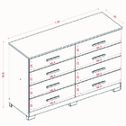 Cômoda 8 Gavetas Évora Aramóveis