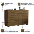 Cômoda 8 Gavetas Évora Aramóveis