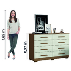 Cômoda 8 Gavetas Évora Aramóveis