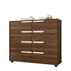 Cômoda 8 Gavetas Flex Doble - Móveis Albatroz - Cedro/off Whi