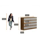 Cômoda 8 Gavetas Gaya  Cumaru Fendi