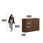 Cômoda 8 Gavetas Gaya Novo Horizonte Cacau