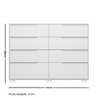 Cômoda 8 Gavetas Georgia Moval