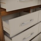 Cômoda 8 Gavetas Imperatriz Castanho/offwhite