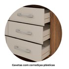 Cômoda 8 Gavetas Imperatriz Castanho/offwhite