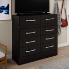 Cômoda 8 Gavetas Imperatriz Preto