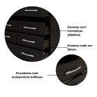 Cômoda 8 Gavetas Imperatriz Preto